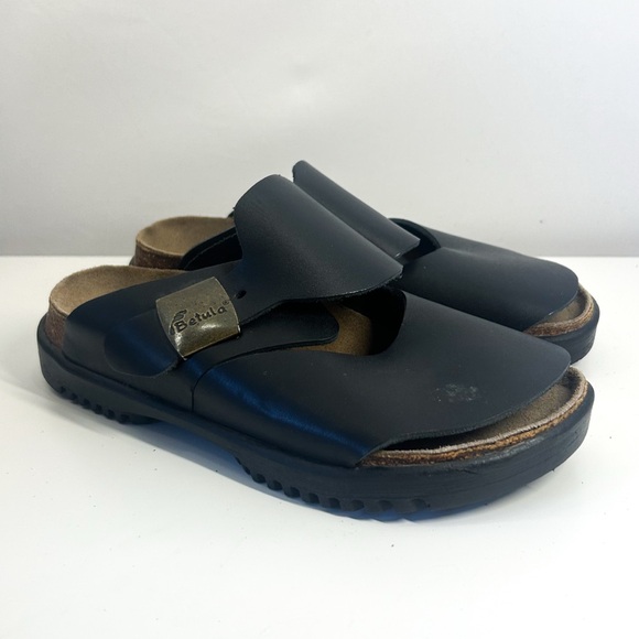 Betula By Birkenstock Shoes - Betula by Birkenstock Black Slip On Clogs Sandals Size 7